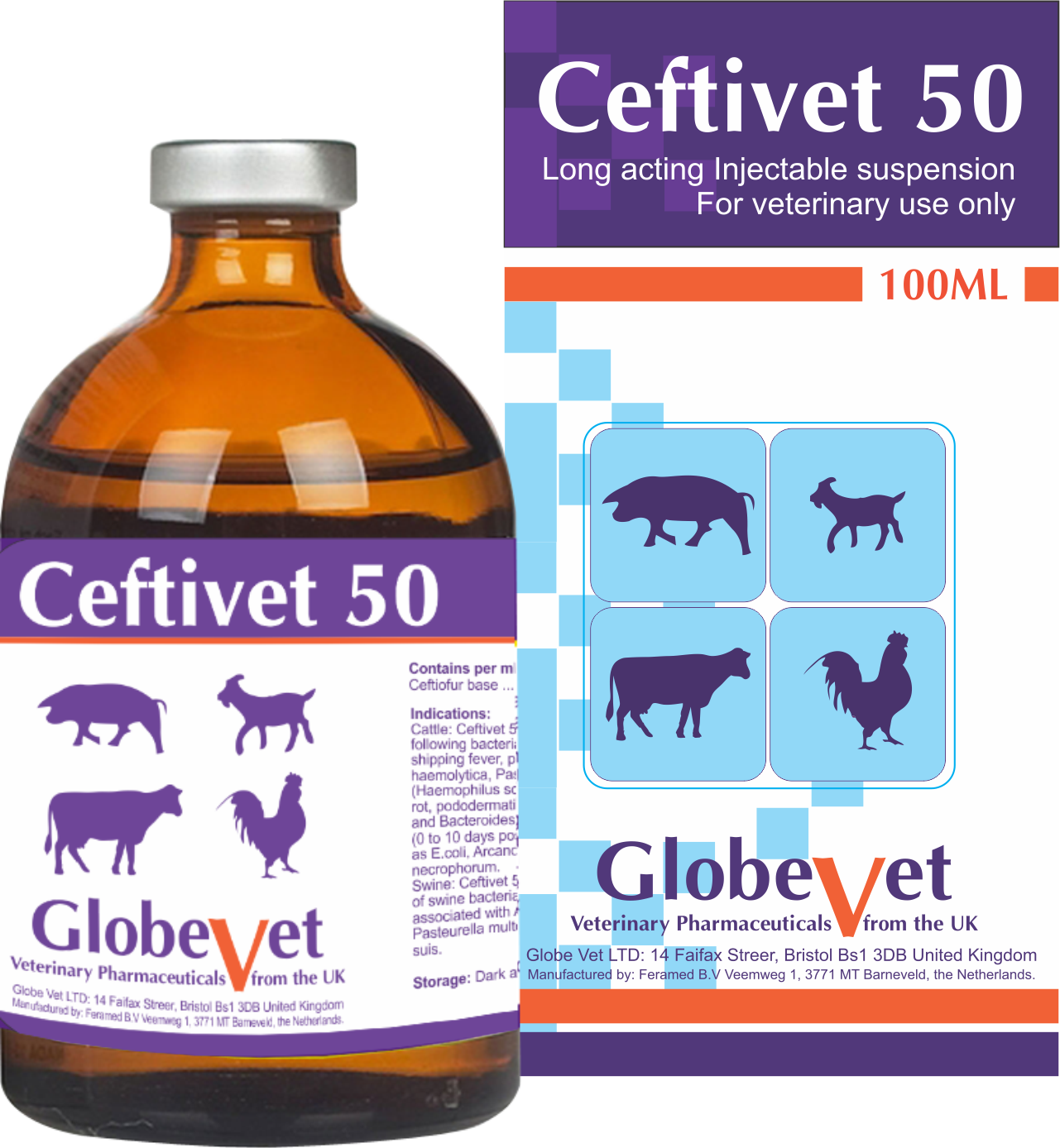 CEFTIVET 50 - Đặc trị bệnh nhiễm khuẩn đường hô hấp