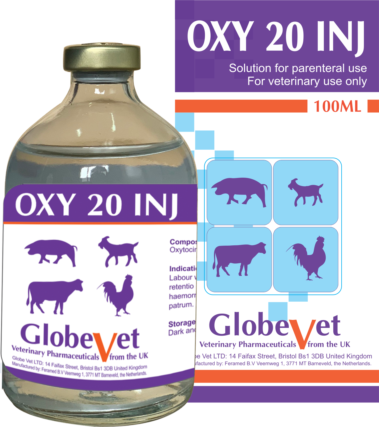 OXY 20 INJ - Tăng cường co bóp tử cung, kích thích tiết sữa, cầm máu nái sau sinh.
