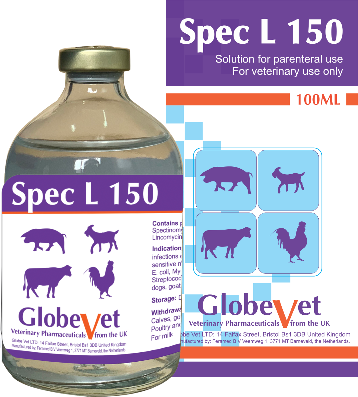 SPEC-L 150 - Đặc trị bệnh nhiễm trùng đường tiêu hóa, hô hấp, tiết niệu.