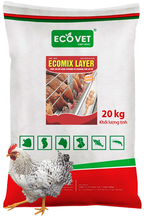 Ecomix Layer - Thức ăn bổ sung vitamin và khoáng cho gà đẻ