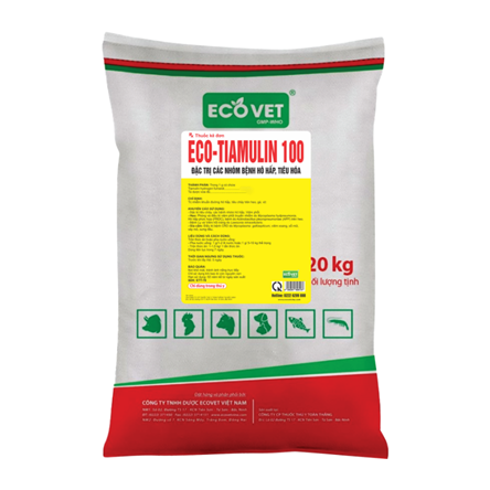 ECO TIAMULIN 100 - ĐẶC TRỊ CÁC NHÓM BỆNH HÔ HẤP, TIÊU HÓA