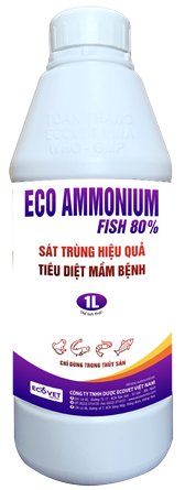 ECO AMMONIUM FISH 80% - Sát trùng hiệu quả  cực mạnh, tiêu diệt mầm bệnh.