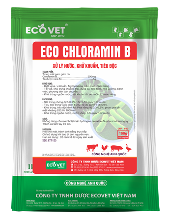 ECO CHLORAMIN B - Xử lý nước, khử khuẩn, tiêu độc.
