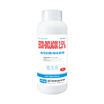 ECO DICLACOX 2,5% - Đặc trị cầu trùng, phân sáp, máu tươi
