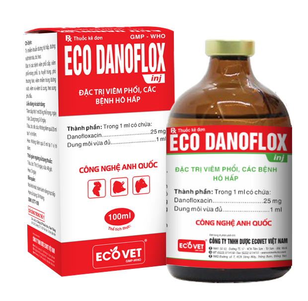 ECO - DANOFLOX - Đặc trị nhiễm trùng đường hô hấp.