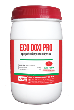 ECO - DOXI PRO - Đặc trị nhiễm khuẩn bệnh hô hấp, tiêu hóa.