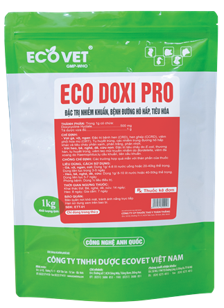 ECO - DOXI PRO - Đặc trị nhiễm khuẩn bệnh hô hấp, tiêu hóa.