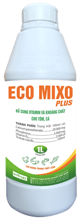 ECO MIXO PLUS - Bổ sung Canxi, VTM và khoáng chất cho tôm làm cứng vỏ, kích thích lột xác.