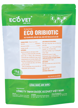 ECO - ORIBIOTIC - Đặc trị nấm diều, nấm nội tạng, nấm phổi trên gia súc, gia cầm.