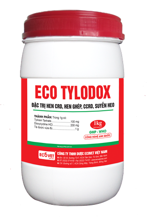 ECO - TYLODOX - Đặc trị CRD vàn hen ghép CCRD, suyễn heo.