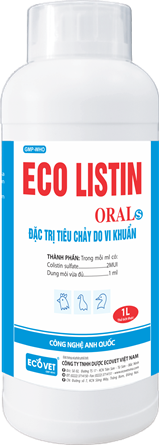 ECO - LISTIN ORAL ( Dạng xịt) - Đặc trị tiêu chảy do vi khuẩn.