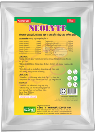 NEOLYTE - Hỗn hợp điện giải, vitamin men vi sinh vật