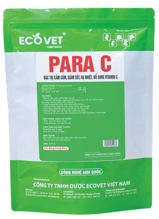 ECO - PARA C - Đặc trị cảm cúm, hạ sốt, hạ nhiệt, bổ sung vitamin C.