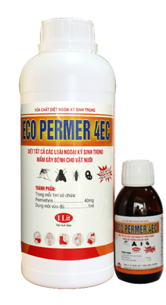 ECO PERMER 4EC - Diệt tất cả các loại ngoại kí sinh trùng nấm gây bệnh cho vật nuôi.