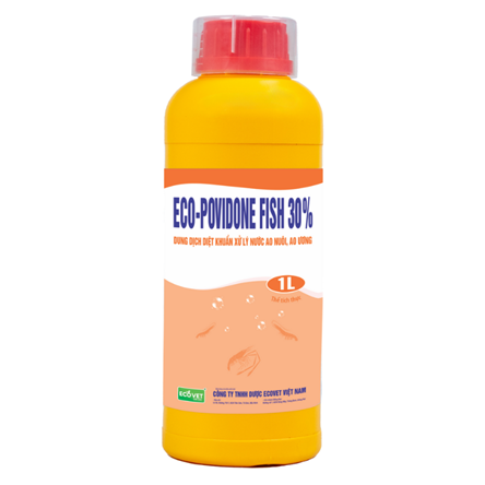 ECO POVIDONE FISH 30% - Dung dịch diệt khuẩn xử lý ao nuôi, ao ương