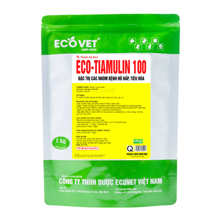 ECO TIAMULIN 100 - ĐẶC TRỊ TIÊU CHẢY