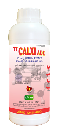 TT CALXI ADE - Supplement vitamins, premix and minerals for livestock and poultry.