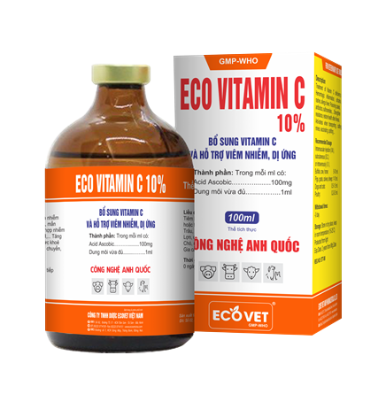 ECO - VITAMIN C 10% - Bổ sung Vitamin C và hỗ trợ viêm nhiễm, dị ứng.